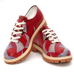 NWOB Goby Colored Prismas Oxford Shoes Size 40 / 9.5